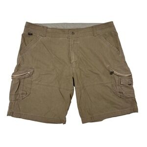 Kuhl Shorts Mens Size 40 Tan Cargo Silencr Kargo Camping Hiking Travel Utility